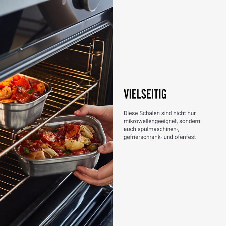 BLACK + BLUM Multifunktions Lunchbox Edelstahl 1,4L, 100% auslaufsichere Meal Prep Boxen mit Vakuumv