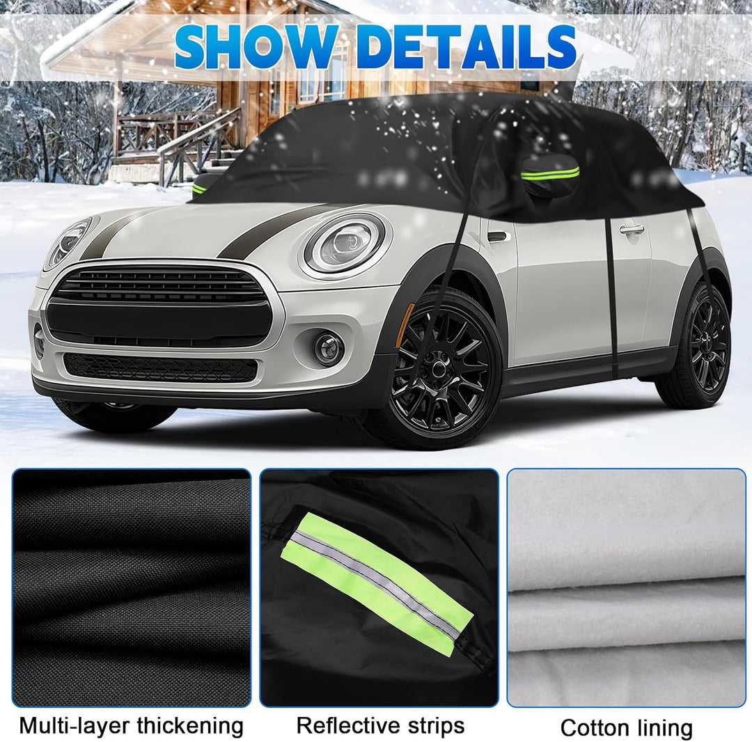 Autoabdeckung Wasserdicht Ersatz für Mini Cooper 3 Door 2000-2026 Mini Hardtop, Sonnenfest Hälfte Au