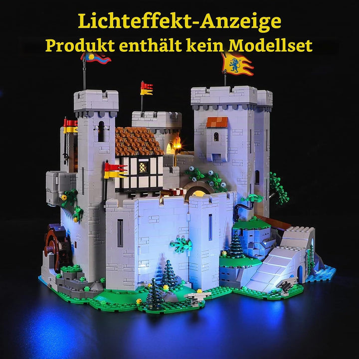 GEAMENT LED Licht-Set Kompatibel mit Lego Burg der Löwenritter (Lion Knight&