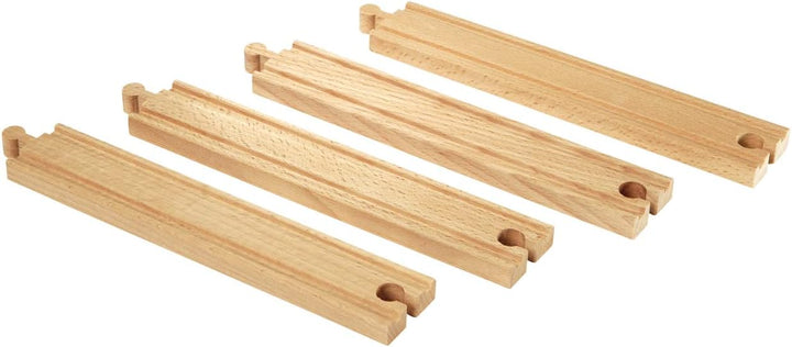 BRIO 33341000-1/1 Gerade Gleise (D) (Packung mit 2) Einheitsgrösse (Packung mit 2), Einheitsgrösse (