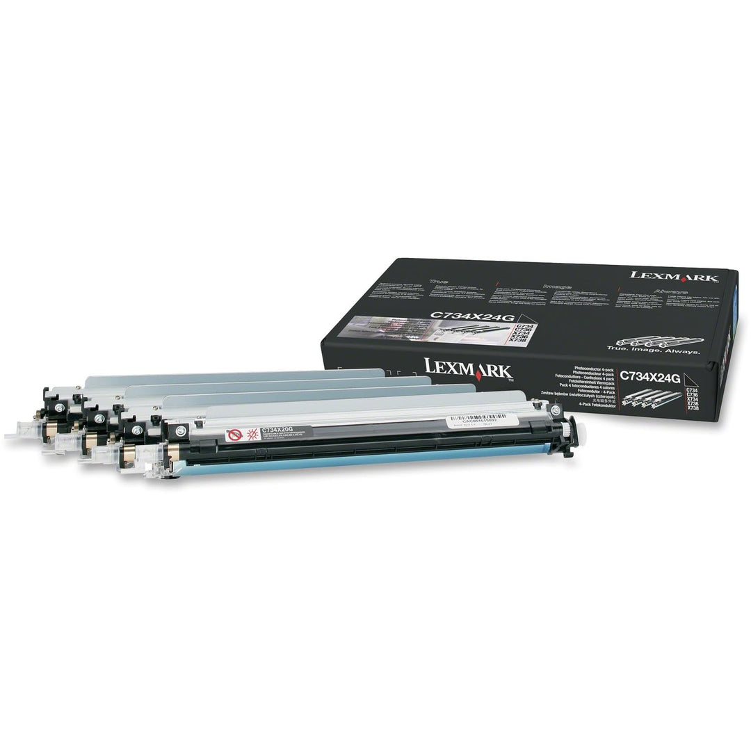Lexmark Original C734X24G /, 4X Premium Trommel, Schwarz, Cyan, Magenta, Gelb, 20000 Seiten