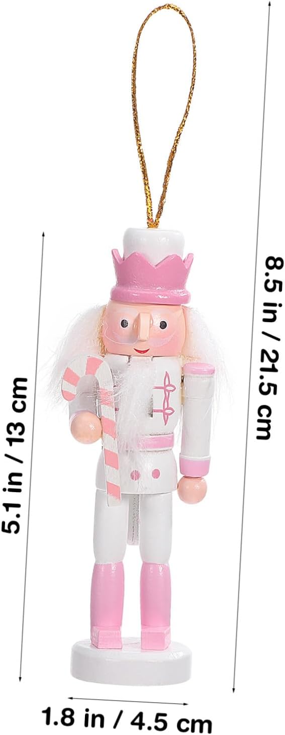 5 Stück Weihnachts-Nussknacker Zum Aufhängen Holz-Nussknacker Zum Aufhängen Weihnachts-Figuren Aus H