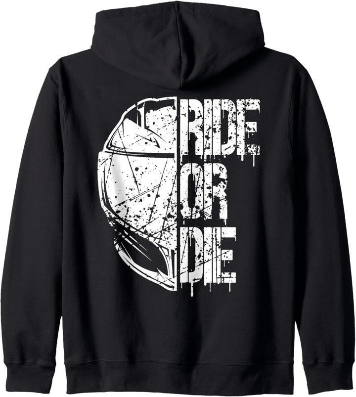Supersportler Ride or die Motorrad Helm Kapuzenjacke