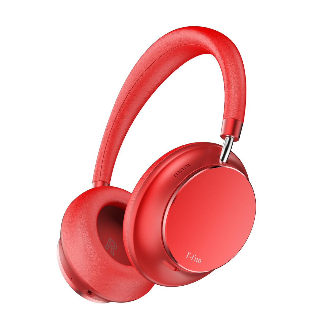 T-fun NC35 Hybrid Kopfhörer mit Aktiver Geräuschunterdrückung,Kabellose Over-Ear mit Räumlichem Klan