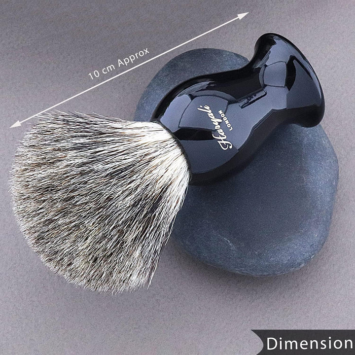 JAG SHAVING GERMANY Das Luxus-Kit-Set für Männer mit Nassrasur enthält Rasiermesser, schwarze Dachsh