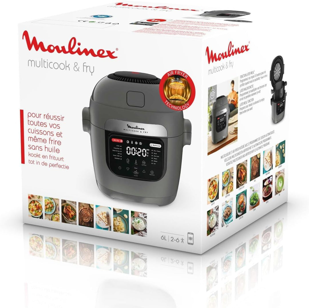 Moulinex Multicook & Fry, Multikocher & Integrierter Airfryer, 12 Programme, Kochen auf 2 Ebenen, ve