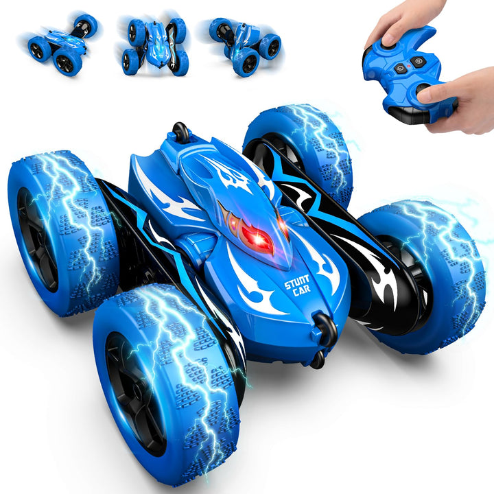 Dreamlandia Ferngesteuertes Auto Spielzeug ab 3-9 Jahre Junge, 2,4GHz RC Auto, 360° Doppelseitig, Au