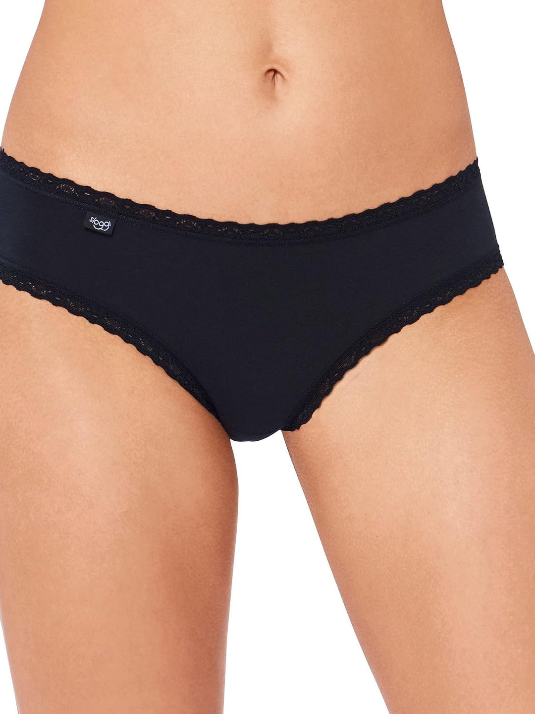 sloggi Damen 24/7 Cotton Lace Hipster C3P Briefs 42 Schwarz, 42 Schwarz