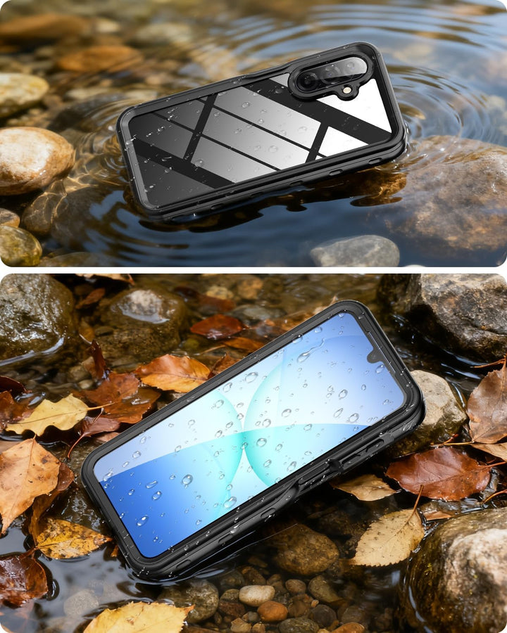 Miimall Wasserdicht Handyhülle Kompatibel mit Samsung Galaxy A17 Hülle 360, [Eingebaute Displayschut