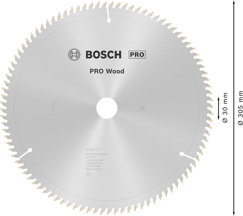 Bosch Accessories Bosch Professional 1x Kreissägeblatt Optiline Wood (Sägeblatt für Holz, Ø 305 x 30