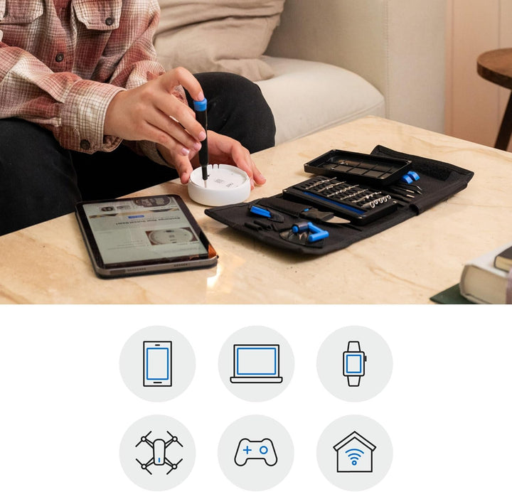iFixit Pro Tech Go Toolkit – Das mobile Reparaturset für Elektronik Blau, Blau