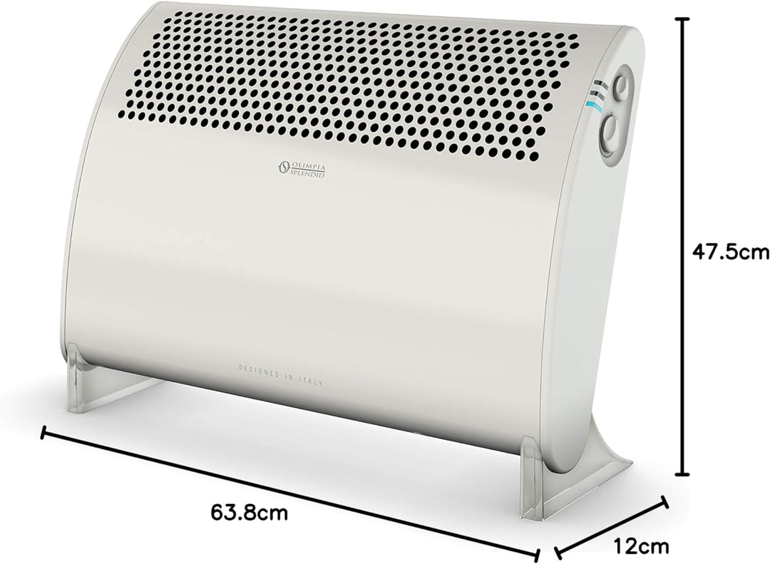Olimpia Splendid 99552 Caleo T Konvektor Heizlüfter 2000 W mit Turbo-Funktion, 70 m³ 2.000 W Turbo,