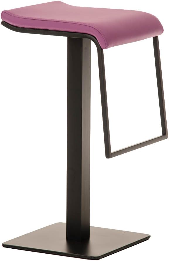 CLP Barhocker Lameng Kunstleder I Thekenhocker Mit Metallgestell Und Fussstütze I Sitzhöhe: 78 cm I