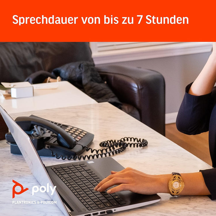 Plantronics CS540 Kabelloses DECT-Headset mit APS-11- Einohr (Mono), veränderbar (3 Tragevarianten)