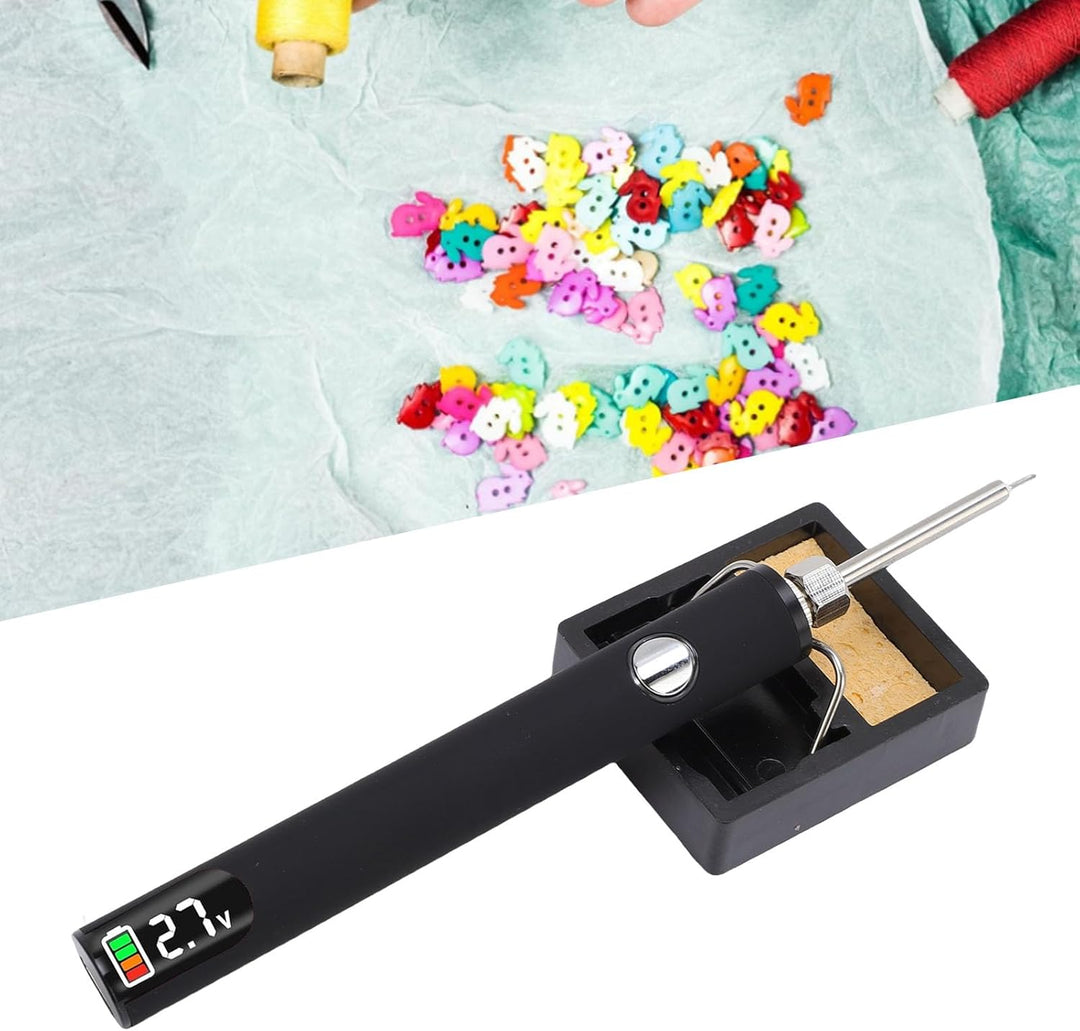Wiederaufladbares Fadenbrenner -Kit für Schmuckherstellung, Digitales Faden -Zapper -Werkzeug mit Er