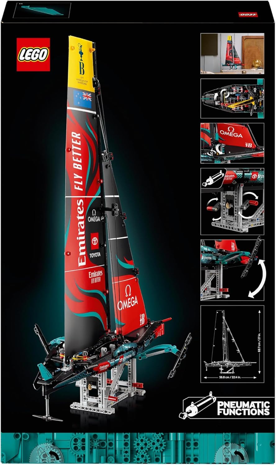 LEGO Technic Emirates Team New Zealand AC75 Rennjacht, Bauset mit Segelboot für Erwachsene, Geschenk