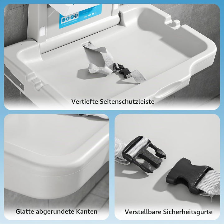Wickelkommode Wandmontierter Wickeltisch Faltbare Wickelkommode Gewerbliche Toiletten Horizontal HDP