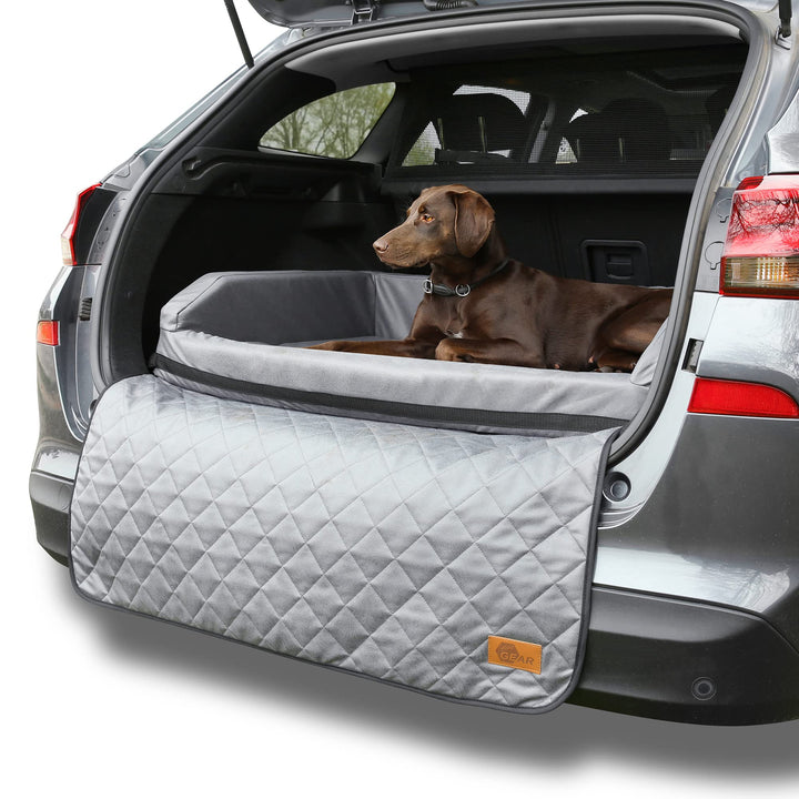 your GEAR Termoli 100 x 70 cm - Hundebett für Auto Kofferraum mit Ladekantenschutz, Hundekorb, Hunde