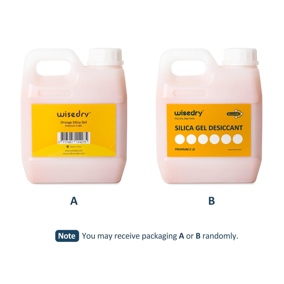 wisedry Kieselgel-Trockenmittelperlen, wiederverwendbar, mit Farbanzeige, Orange bis Grün,0,9 kg [2