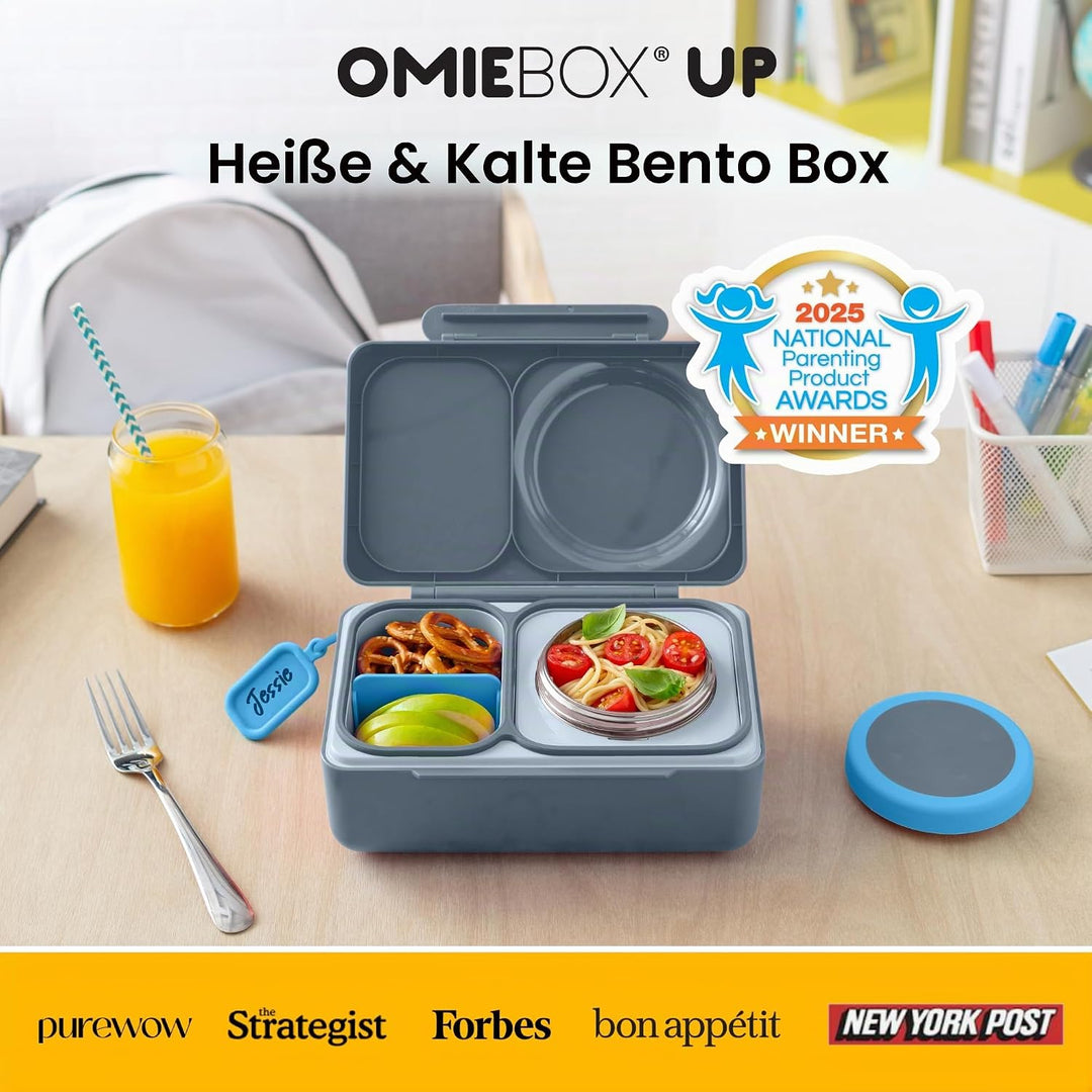 Omie Box UP Bento-Box für Kinder, isolierte Lunchbox, auslaufsichere Thermosdose, Kühler Eisbeutel,