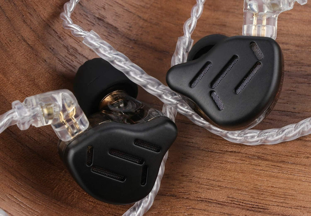 Linsoul KZ Zax 1DD+7BA Hybrid Driver HiFi in-Ear Earphones with Zin Alloy Shell, Detachable 2 Pin 0.