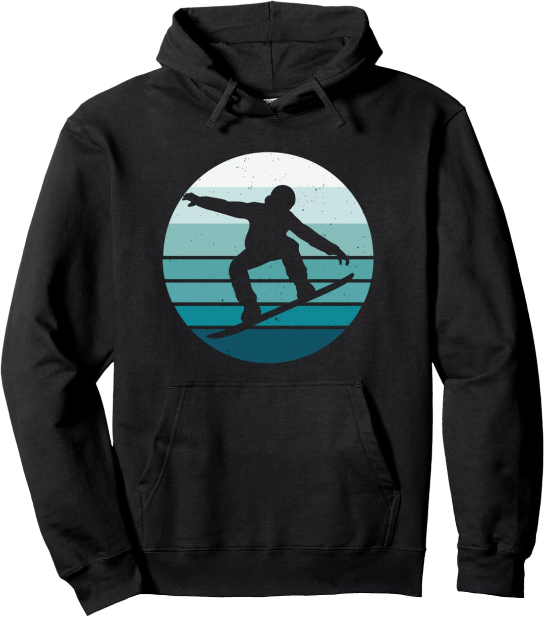 Vintage Snowboarder Geschenk Snowboarder Snowboad Pullover Hoodie