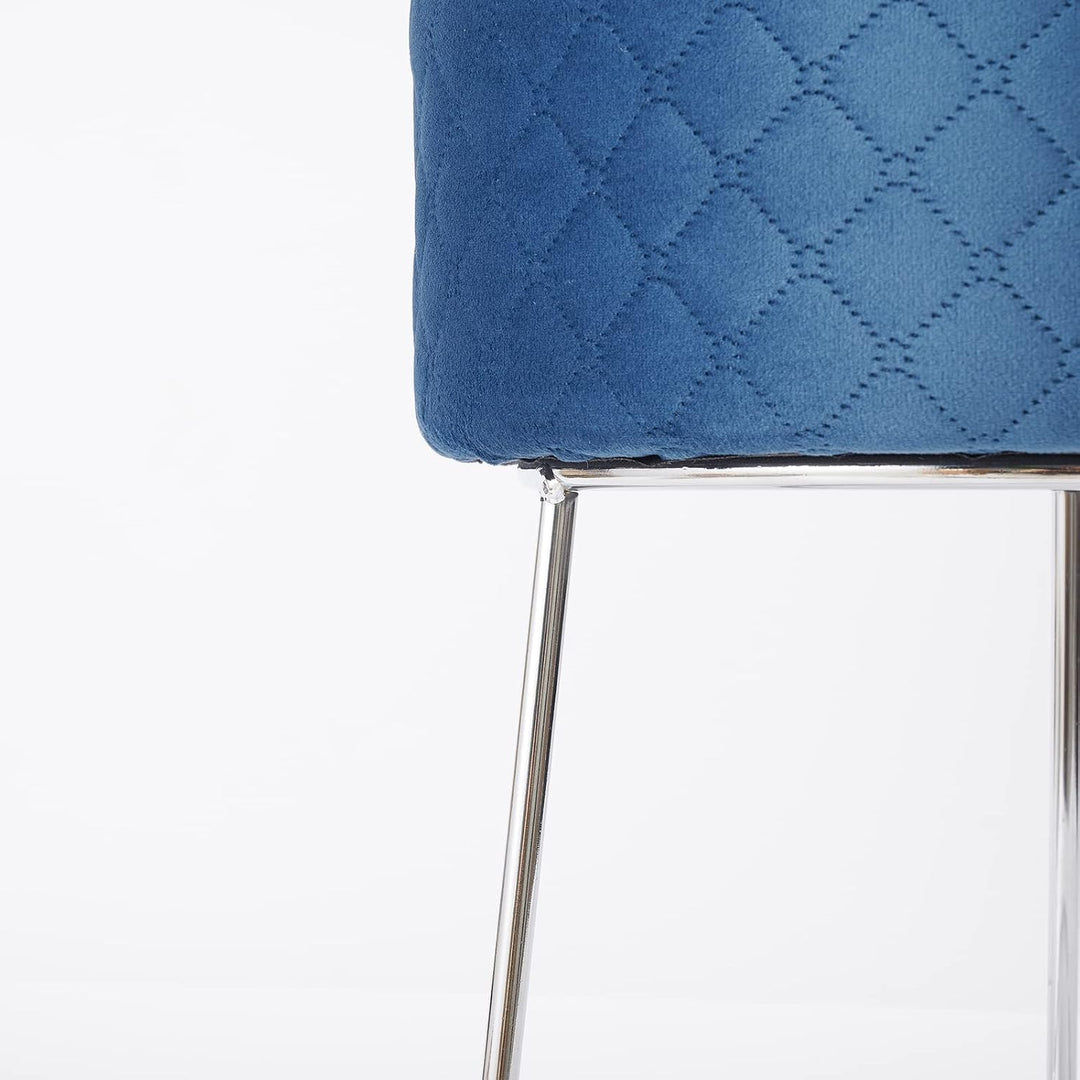 Zedelmaier Runder Velvet Hocker,Polsterhocker,Footrest Stool Ottoman,Samt Hocker bis zu 100 kg belas