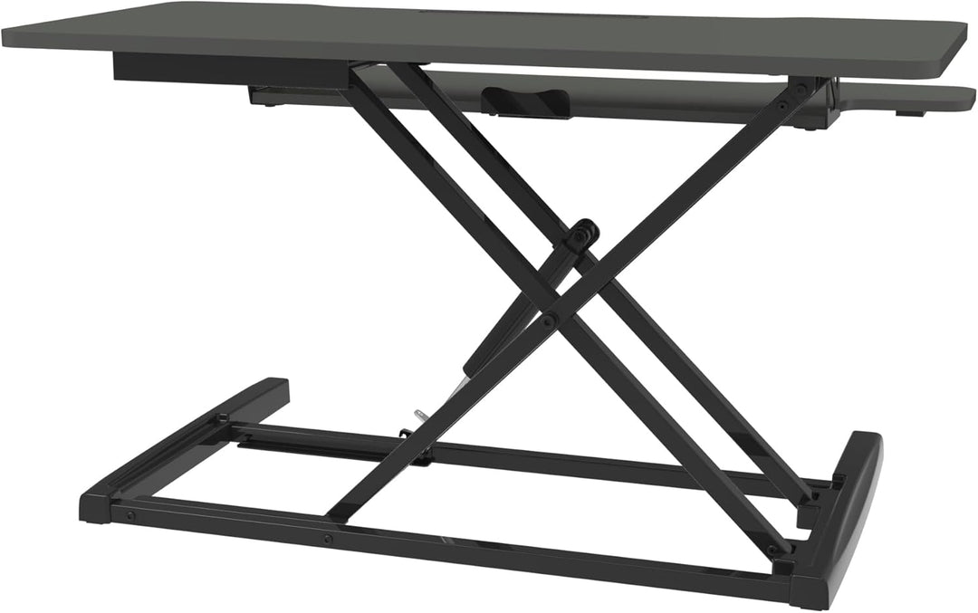 UPdesk Cross - Schreibtischaufsatz höhenverstellbar für Laptop & PC - Schreibtischerhöhung - Stehpul