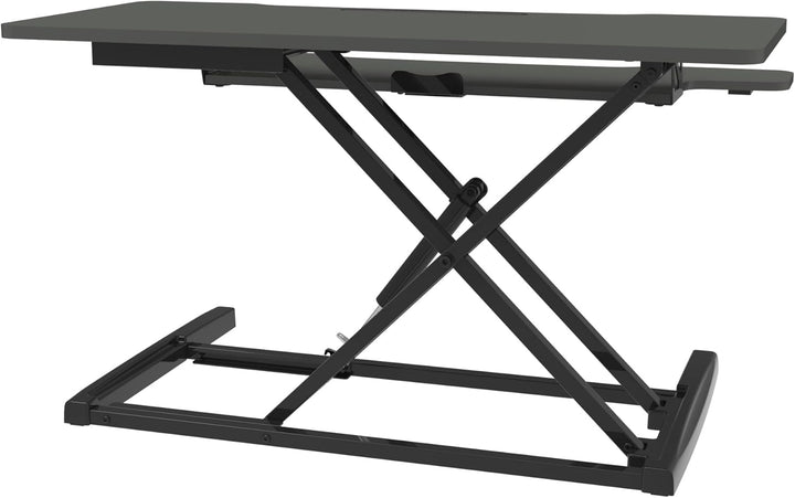UPdesk Cross - Schreibtischaufsatz höhenverstellbar für Laptop & PC - Schreibtischerhöhung - Stehpul