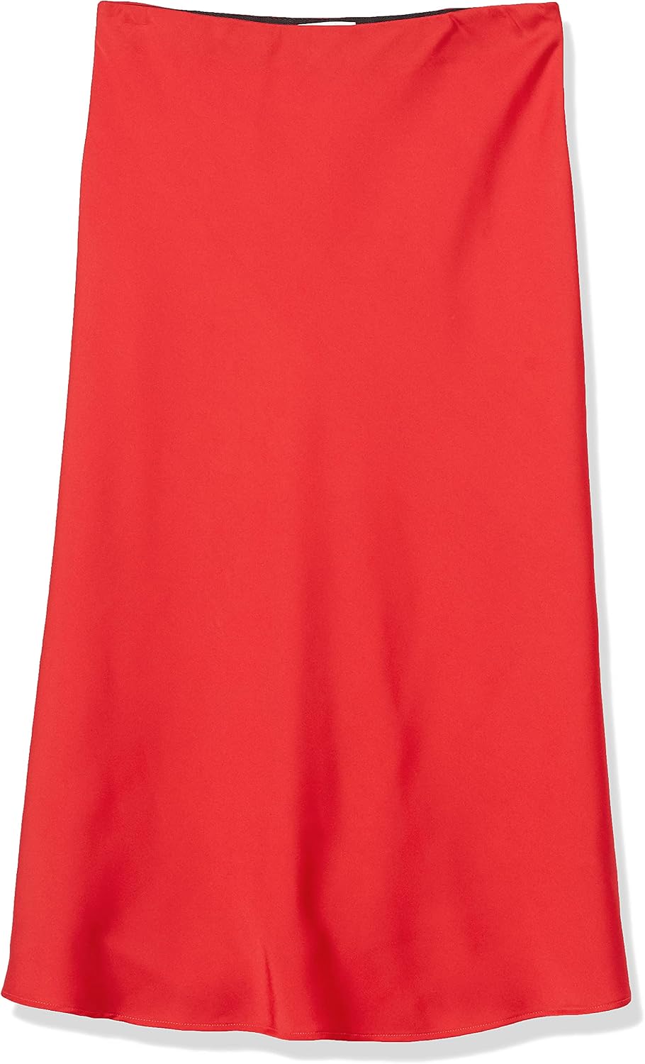 The Drop Damen Maya Rock, seidiger Slip-Skirt-Stil M Rot, M Rot