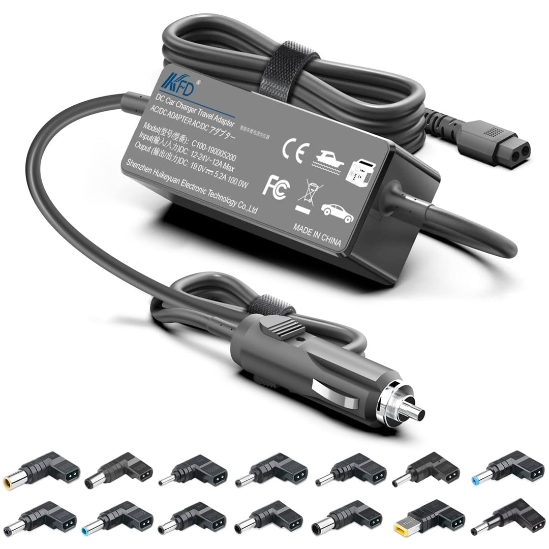 KFD 100W Universal KFZ Netzteil für Asus Acer Lenovo HP Dell Toshiba Thinkpad Compaq Samsung Sony Hu