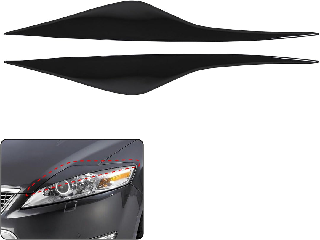 Scheinwerferblenden Scheinwerfer Augenbrauen Augenlid Trim Abdeckung Augenbrauenabdeckung Frontschei