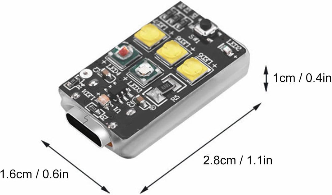 Mini 3 Pro Drohnen-Blitzlicht, Weiss/rot/grün Blinkend, 10 Blinkmodi, Leicht, USB-Aufladung, Hakensc
