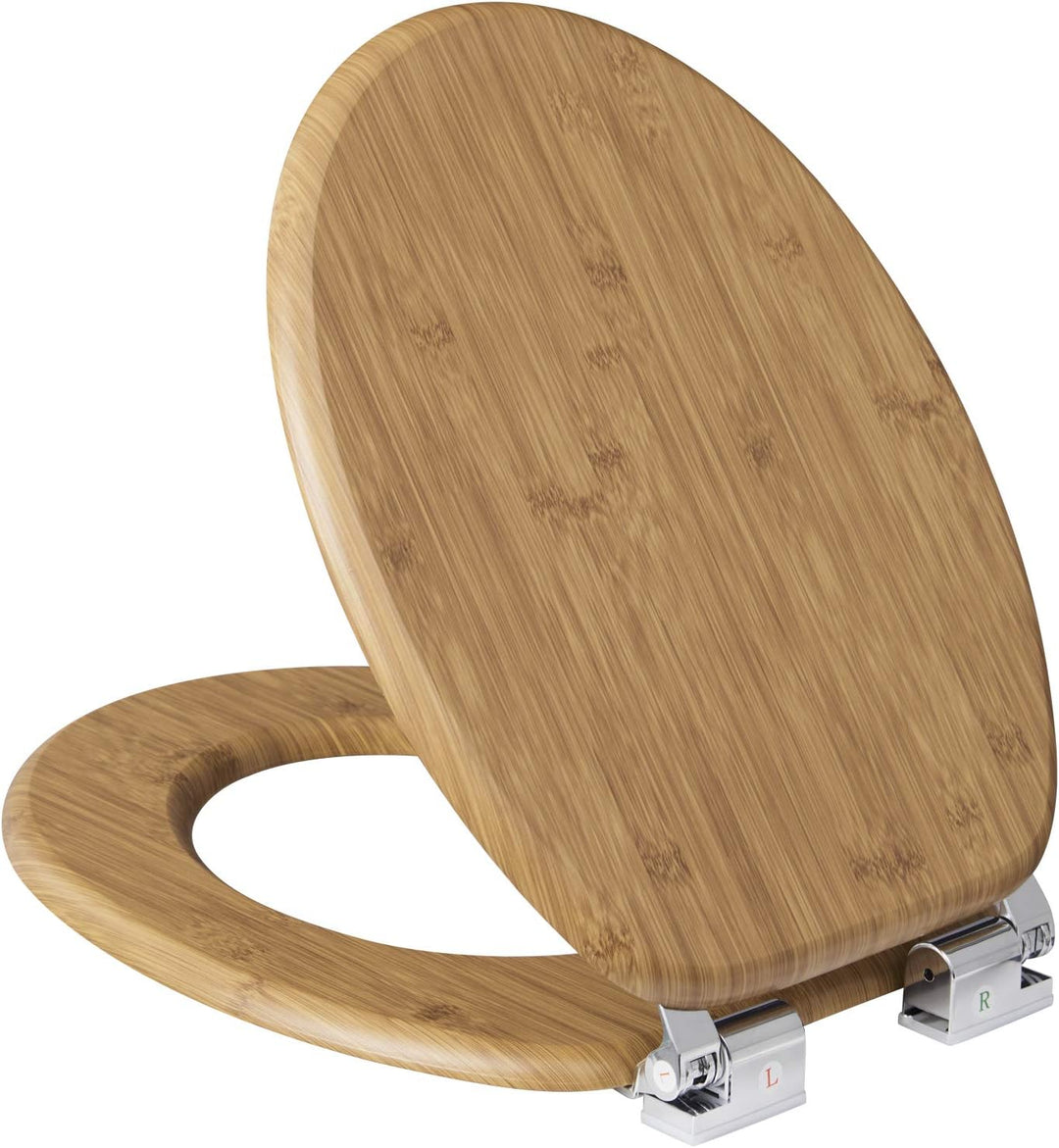 eSituro Toilettendeckel,mit Absenkautomatik, Klodeckel MD Holz Premium WC Sitz,Klobrille einfache Bo