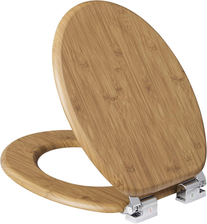 eSituro Toilettendeckel,mit Absenkautomatik, Klodeckel MD Holz Premium WC Sitz,Klobrille einfache Bo