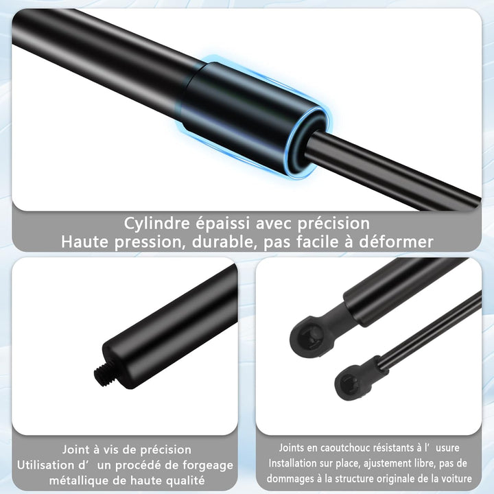 Koaudb 2x Heckklappendämpfer für Clio 4 2012-2020 Gasdruckdämpfer Gasfeder Heckklappe Kofferraum Däm