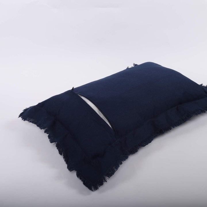 Strandgut07 Kissen mit Reissverschluss, 50 x 30 cm, Dunkelblau 50 x 30 cm Dunkelblau, 50 x 30 cm Dun
