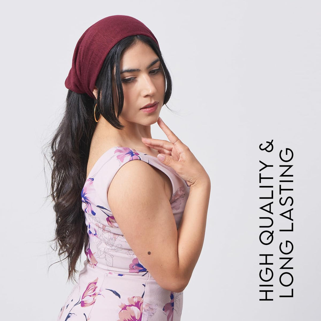 CHARM Leinen Haarband Herren Bandana - Damen Piraten Stirnband Kopftuch Kopf Band Elastisch Haarband