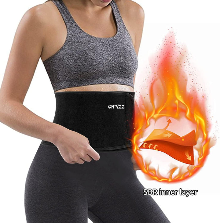 ONTYZZ Rückenstützgurt Einstellbar Bodybuilding Lendengürtel für Sportschutz Schmerzlinderung Haltun