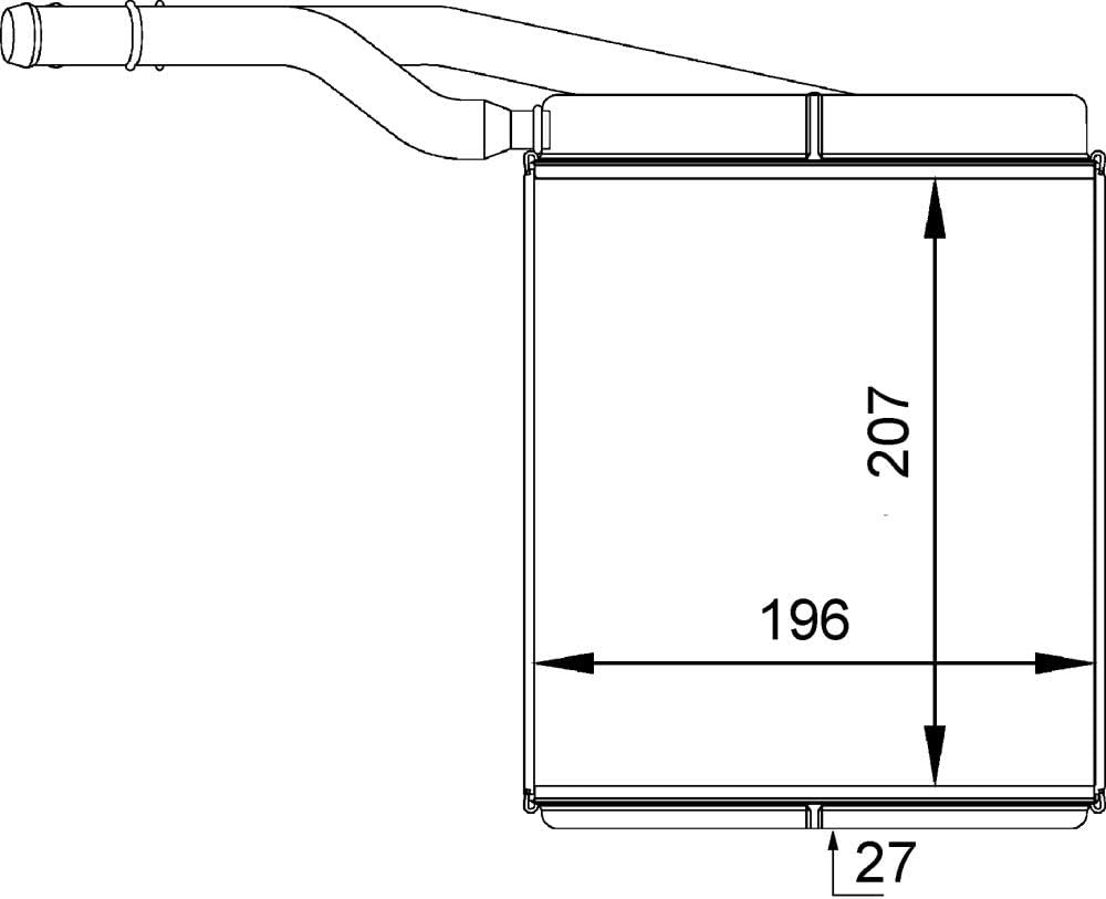 MAHLE AH 143 000P Innenraum-Wärmetauscher BEHR PREMIUM LINE
