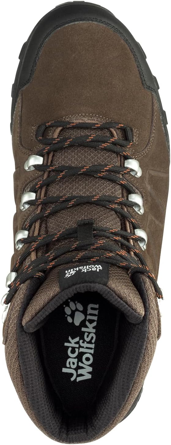 Jack Wolfskin Herren Refugio Texapore Mid M Walking-Schuh 39.5 EU Brown Phantom, 39.5 EU Brown Phant