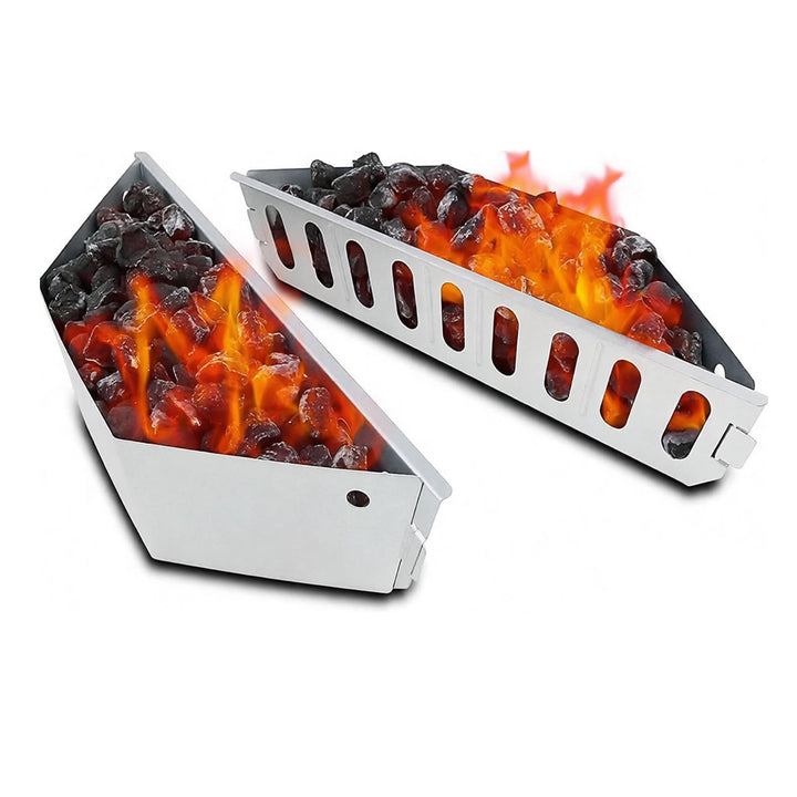 GFTIME Holzkohlekörbe für Weber Holzkohlengrills von 47, 57, 67cm, 7403 Holzkohle Briquette Fuel Hal