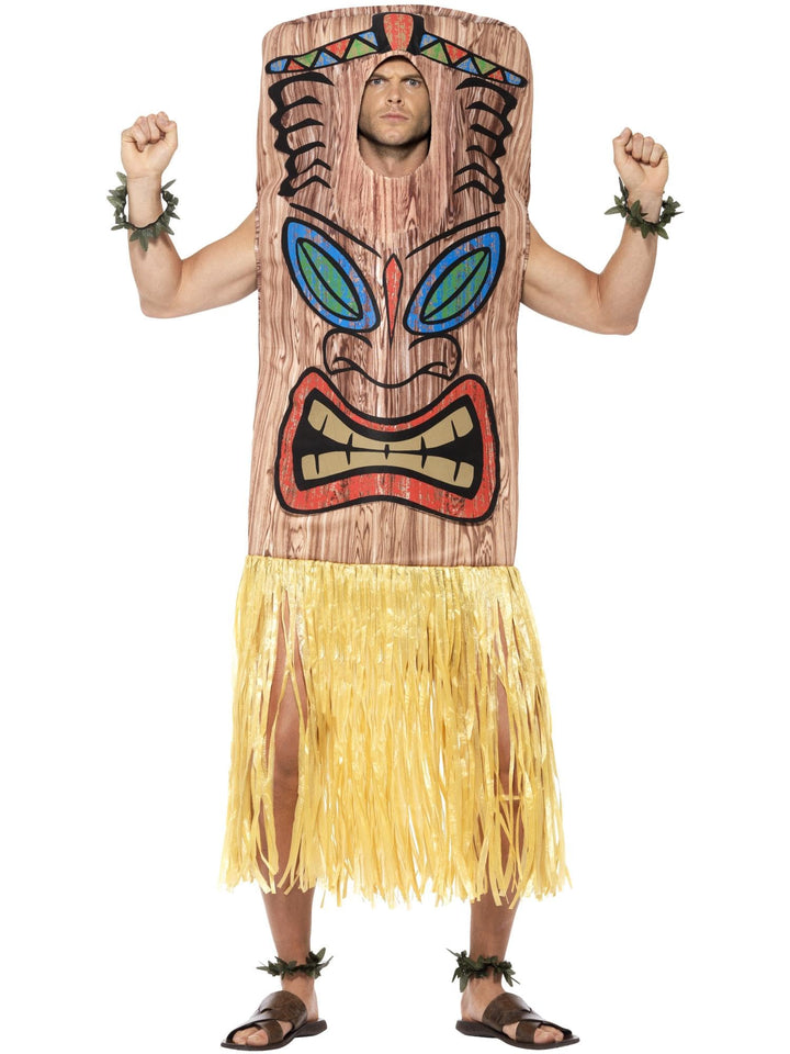 Tiki Totem Costume Einheitsgrösse Brown, Einheitsgrösse Brown