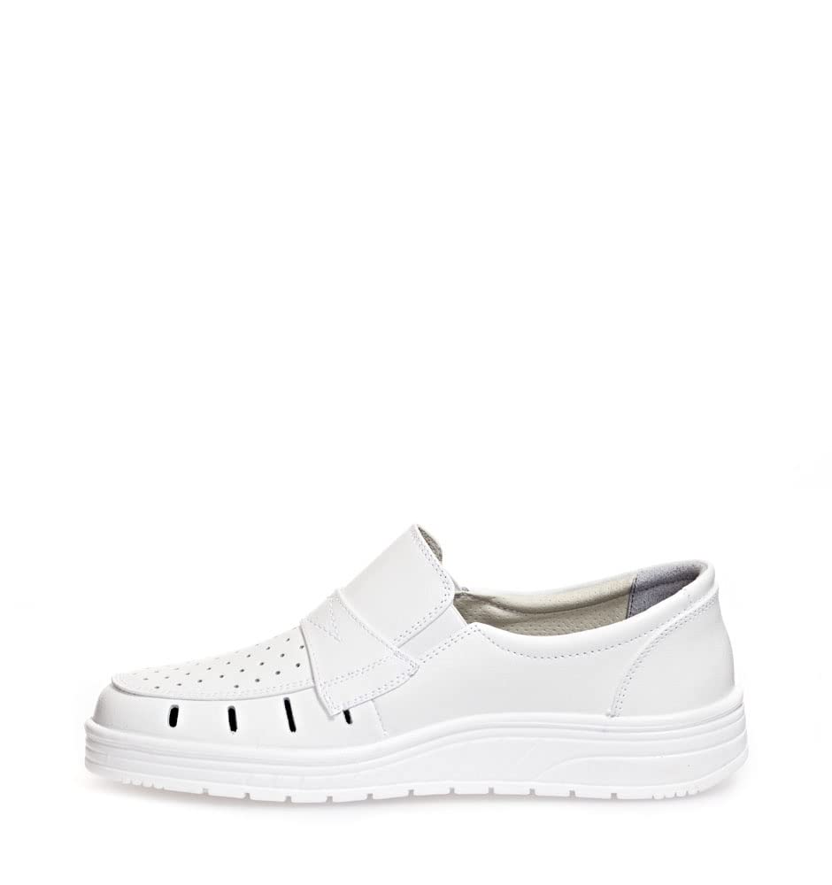 ABEBA 32300 AIR CUSHION ESD Loafer, O1, SRA, Weiss, Grösse 42 42 EU, 42 EU