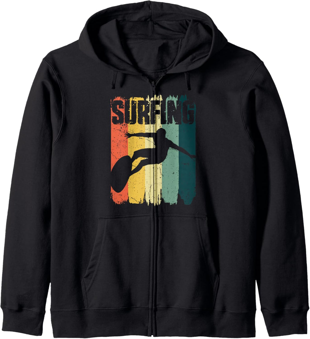 Surfing Sports Retro Vintage Beach Vibe Surfers Kapuzenjacke