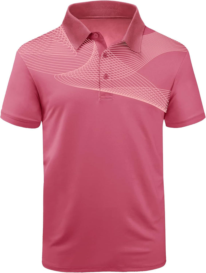 JACKETOWN Poloshirt Herren Kurzarm Polohemd Atmungsaktiv Schnell Trocknend Golf Tennis Polo Tshirt S