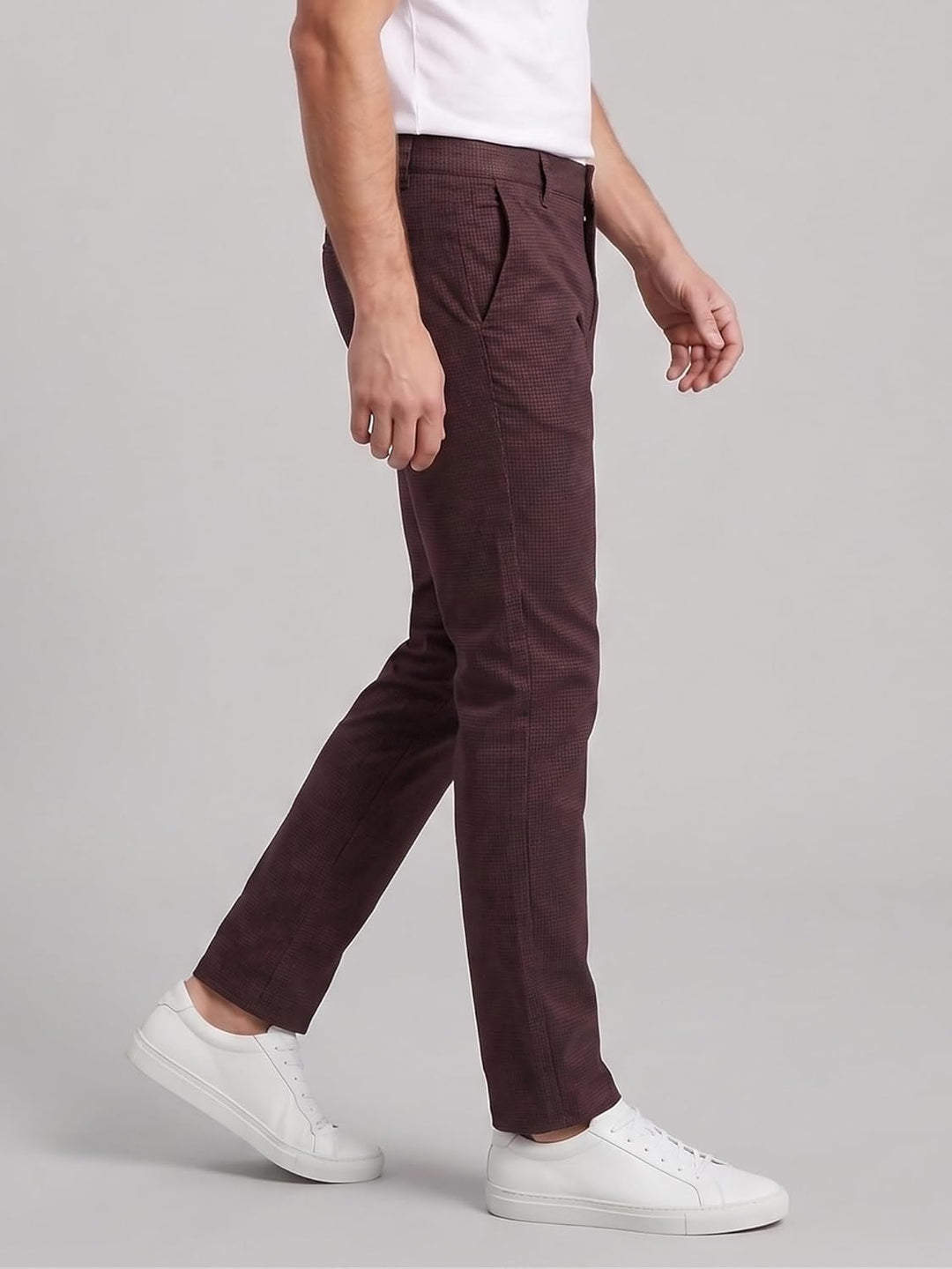 Rock Creek Herren Chino Hose Slim Fit Business Hosen RC-2154 29W / 30L Weinrot, 29W / 30L Weinrot