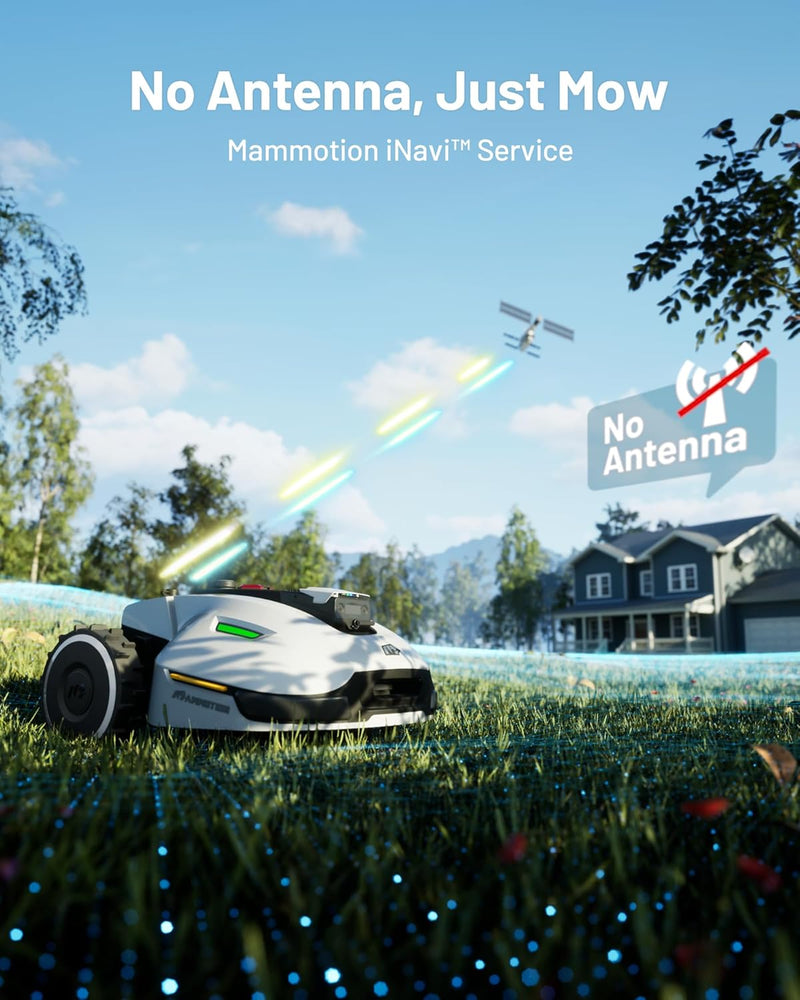 MAMMOTION YUKA 2000 Mähroboter ohne Begrenzungskabel, NetRTK+Vision, Keine RTK-Antenne erforderlich,