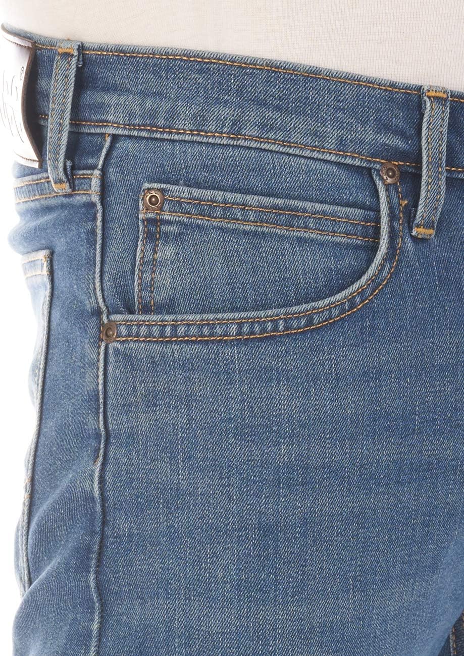 Lee Herren Jeans Luke Slim Fit Hose Tapered Männer Jeanshose Baumwolle Denim Stretch Blau Schwarz Gr
