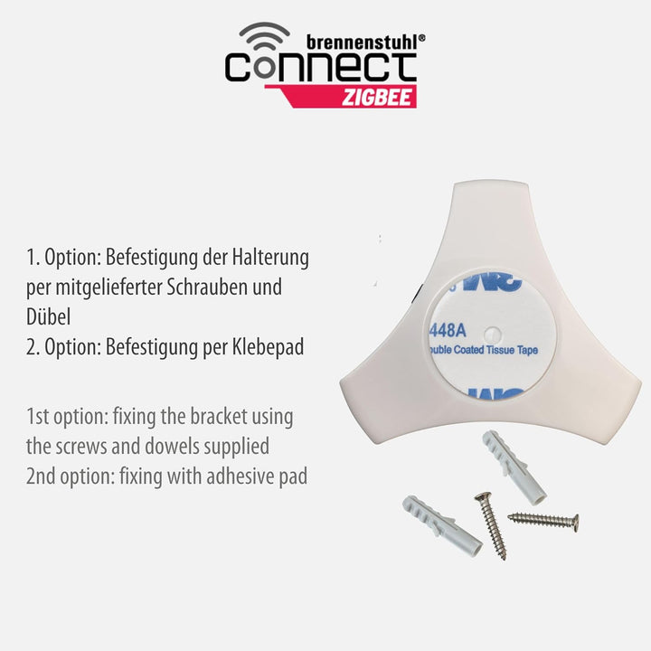 Brennenstuhl Connect Zigbee Wassermelder WM CZ 01 (Wassersensor warnt bei Wasserschäden, sofortige B